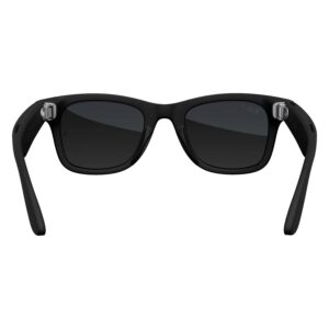 Anteojos De Sol Ray-ban Wayfarer Rw4008 Wifi Meta Ia 32gb - Negro Mate Transitions Grafite - Imagen 3