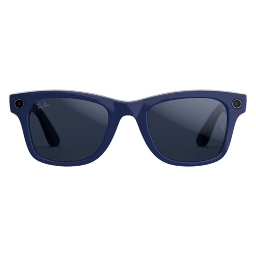 Lentes De Sol Ray-ban Wayfarer Gen 2 Rw4012 Wifi Meta Ia 32gb - Azul Cósmico Brillante Transitions Safira