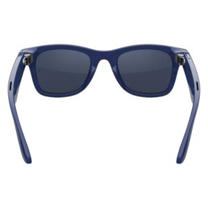 Lentes De Sol Ray-ban Wayfarer Gen 2 Rw4012 Wifi Meta Ia 32gb - Azul Cósmico Brillante Transitions Safira - Imagen 3