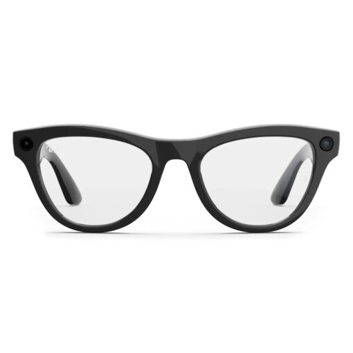 Óculos de Sol Ray-Ban Skyler RW4014 WiFi Meta IA 32GB - Preto Brilhante Transitions Verde Grafite