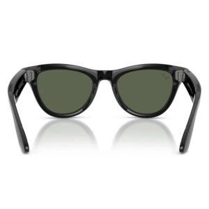 Óculos de Sol Ray-Ban Skyler RW4014 WiFi Meta IA 32GB - Preto Brilhante Transitions Verde Grafite - Imagen 4