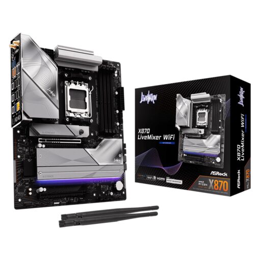 Placa Madre Asrock X870 Livenixer Wifi Ddr5 Sockt Chipset Am5 Amd X870 Atx