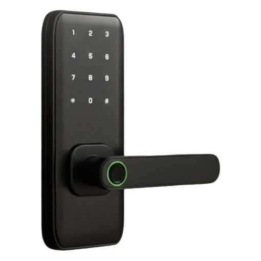Cerradura Digital Satellite Sl-80 Biometría - Negro