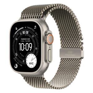Apple Watch Ultra 3 Mf0e4lw/a Celular + Gps Caja Titanio Natural 49mm - Estilo Milanés De Titanio L