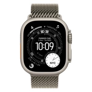 Apple Watch Ultra 3 Mf0e4lw/a Celular + Gps Caja Titanio Natural 49mm - Estilo Milanés De Titanio L - Imagen 2