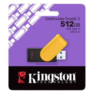Pendrive Kingston Datatraveler Exodia S 512gb Usb 3.2 - Negro Y Amarillo Dtxs/512gb - Imagen 3