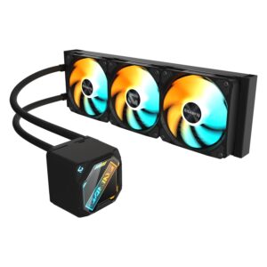Water Cooler Para Procesador Gigabyte Gaming 360 Argb - Negro (3 Fans)