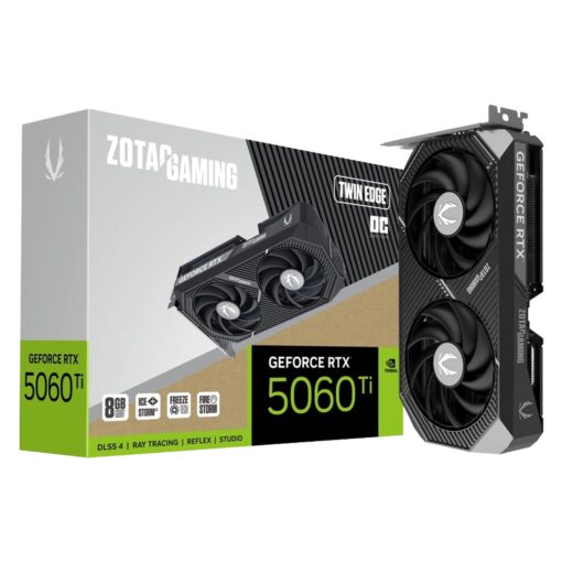 Placa De Video Zotac Twin Edge Oc Nvidia Geforce Rtx-5060ti 8gb Gddr7 - Zt-b50610h-10a