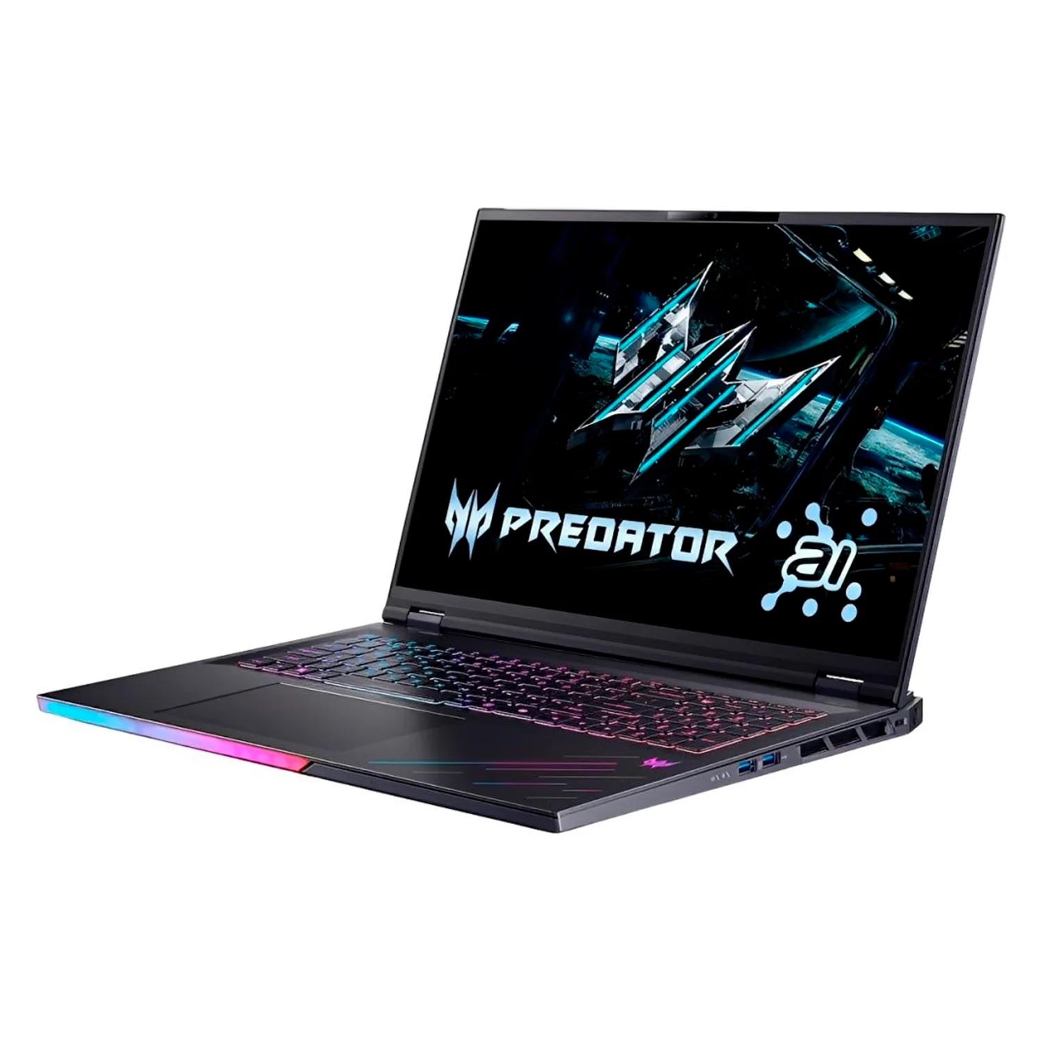 Notebook Gamer Acer Predator Helios 18 AI Intel Core Ultra 9-275HX RTX 5080 16GB 32GB RAM 1TB SSD Tela 18" WQXGA Windows 11 Inglês Preto - PH18-73-90A6 - Imagen 2