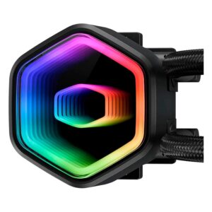 Water Cooler Para Procesador Cooler Master Masterliquid 360 Core Ii Mlw-d36m-a18pa-r1 Argb - Negro - Imagen 4