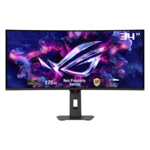 Monitor Gamer Asus Rog Strix Xg34wcdg 34" Uwqhd 175hz Curvo Oled - Negro