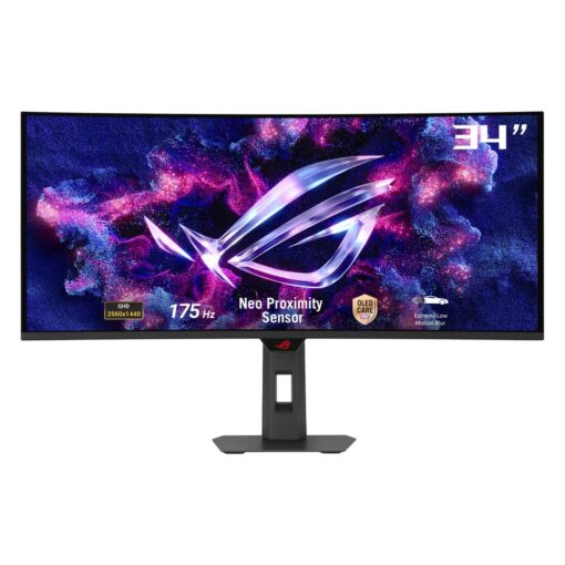 Monitor Gamer Asus Rog Strix Xg34wcdg 34" Uwqhd 175hz Curvo Oled - Negro