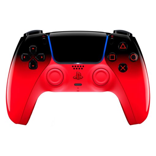 Control Sony Dualsense Hyperpop Techno Red Para Ps5 Wireless - Rojo Y Negro