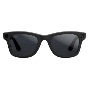 Lentes De Sol Ray-ban Wayfarer Rw4012 Wifi Meta Ia 32gb - Negro Mate Transitions Gris