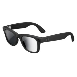Lentes De Sol Ray-ban Wayfarer Rw4012 Wifi Meta Ia 32gb - Negro Mate Transitions Gris - Imagen 2