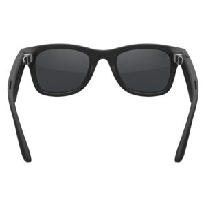 Lentes De Sol Ray-ban Wayfarer Rw4012 Wifi Meta Ia 32gb - Negro Mate Transitions Gris - Imagen 3