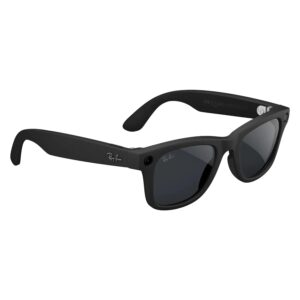Lentes De Sol Ray-ban Wayfarer Rw4012 Wifi Meta Ia 32gb - Negro Mate Transitions Gris - Imagen 4