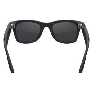 Anteojos De Sol Ray-ban Wayfarer Rw4012 Wifi Meta Ia 32gb - Negro Mate Transitions Grafite - Imagen 4