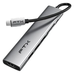 Adaptador Hub Ftx Hbp2-ag7 7 En 1 - Gris