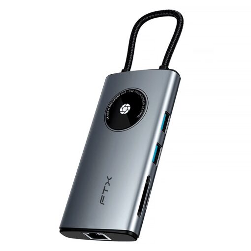 Alternative view of Adaptador Hub Ftx Hubl3-ag 8 En 1 - Gris