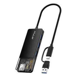 Adaptador Hub Ftx Hubt3-pb 4 En 1 - Negro - Imagen 2