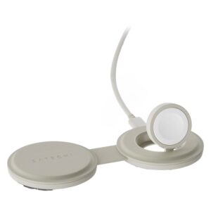 Cargador Satechi Onthego St-qtg21w 2 En 1 Inalámbrico - Sand - Imagen 2