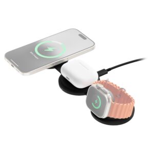 Cargador Satechi Onthego St-qtg31k 3 En 1 Inalámbrico - Negro - Imagen 3