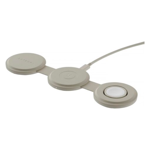 Cargador Satechi Onthego St-qtg31w 3 En 1 Inalámbrico - Sand