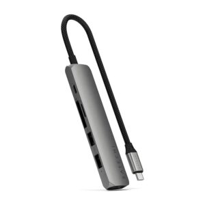Hub Usb Satechi St-p6sm 6 En 1 - Gris Espacial - Imagen 2