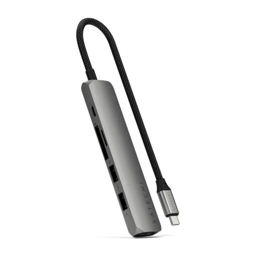 Alternative view of Hub Usb Satechi St-p6sm 6 En 1 - Gris Espacial
