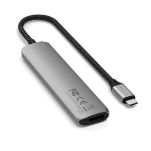 Hub Usb Satechi St-p6sm 6 En 1 - Gris Espacial - Imagen 3