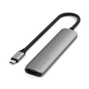 Hub Usb Satechi St-p6sm 6 En 1 - Gris Espacial - Imagen 4