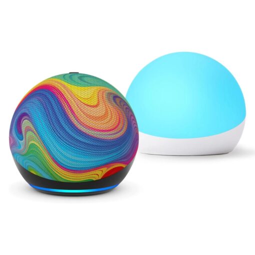 Alternative view of Amazon Echo Dot Kids Alexa 5ª Generacion - Rainbow Swirl