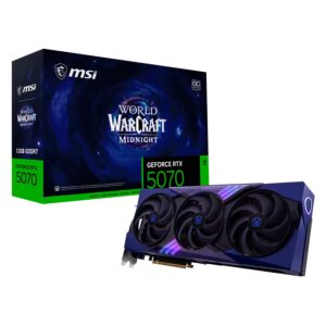 Placa De Video Msi World Of Warcraft Midnight Void Edition Oc Nvidia Geforce Rtx-5070 12gb Gddr7 - G507012wmvec