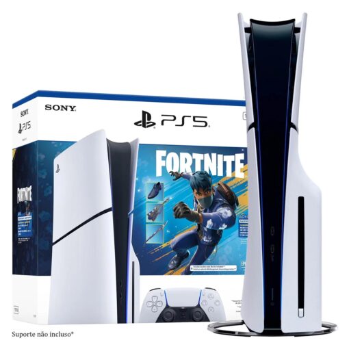 Console Sony PlayStation 5 Slim CFI-2115A 4K 1TB SSD + Jogo Fortnite Flowering Chaos Bundle - (Caixa Danificada)