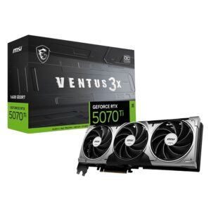 Vga Rtx-5070ti 16gb Gddr7 256bit Msi Ventus 3x Pz Oc White