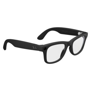 Anteojos Ray-ban Wayfarer Rw4012 Wifi Meta Ia 32gb - Negro Mate Lente Clara - Imagen 3