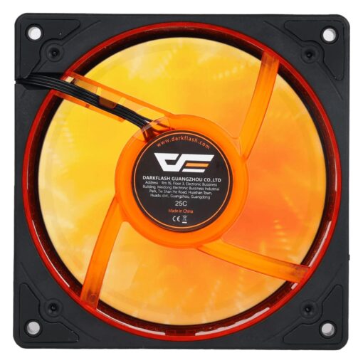 Cooler Fan Para Gabinete Darkflash De8r Single - Negro