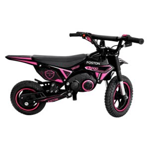 Moto Elétrica Infantil Foston X200 Cross Bluetooth 20Km/h - Preto e Rosa - Imagen 2