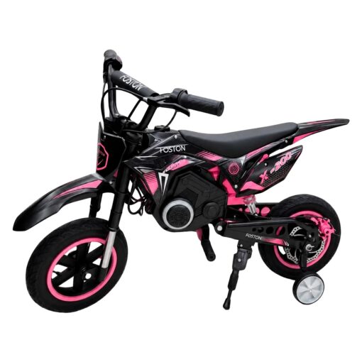 Alternative view of Moto Elétrica Infantil Foston X200 Cross Bluetooth 20km/h - Negro Y Rosa