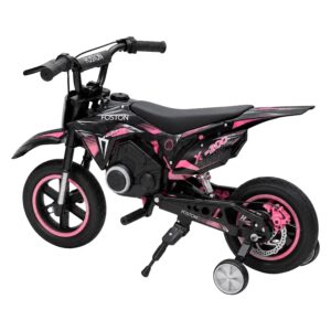 Moto Elétrica Infantil Foston X200 Cross Bluetooth 20Km/h - Preto e Rosa - Imagen 3