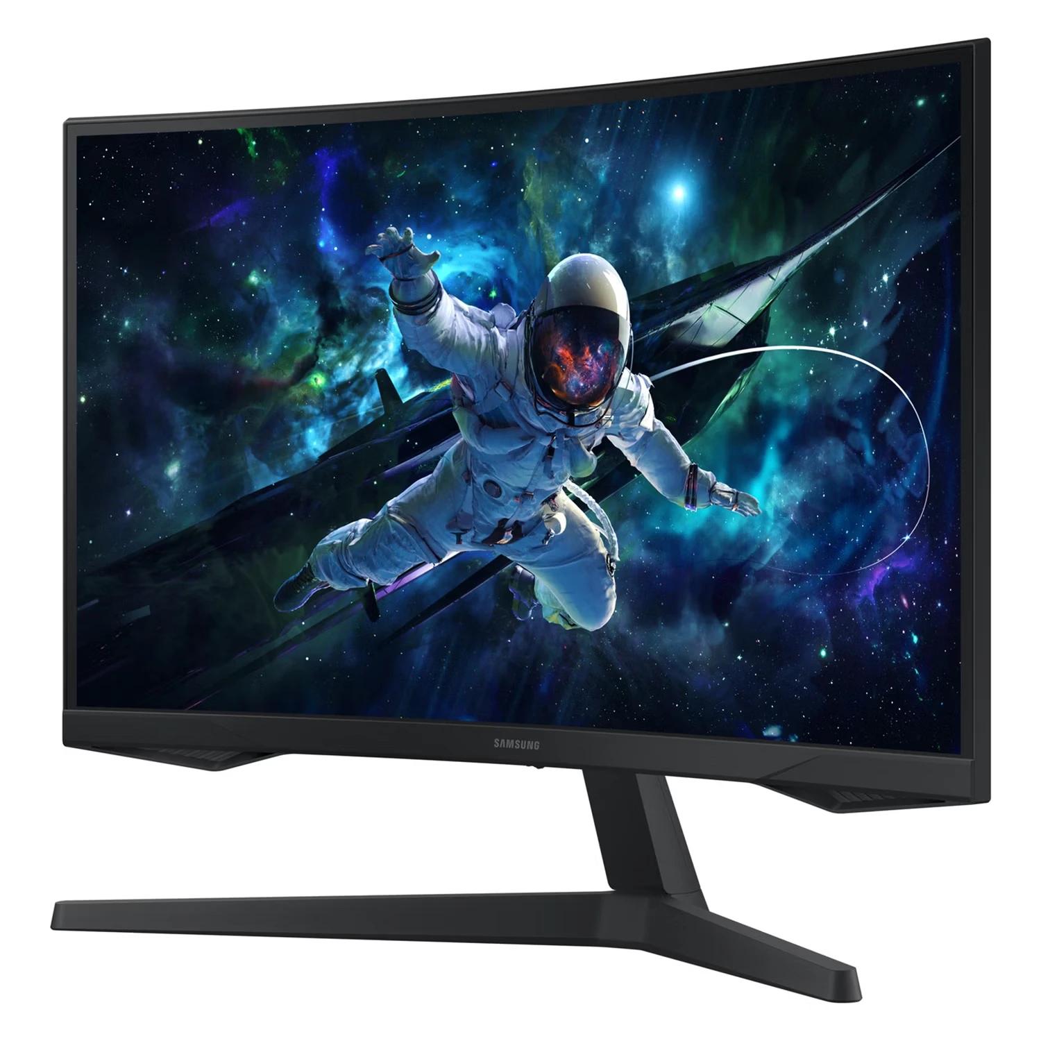 Monitor Gamer Samsung Odyssey G55C 27" LS27CG552ENXZA Quad HD 165Hz Curvo VA - Preto - Imagen 2