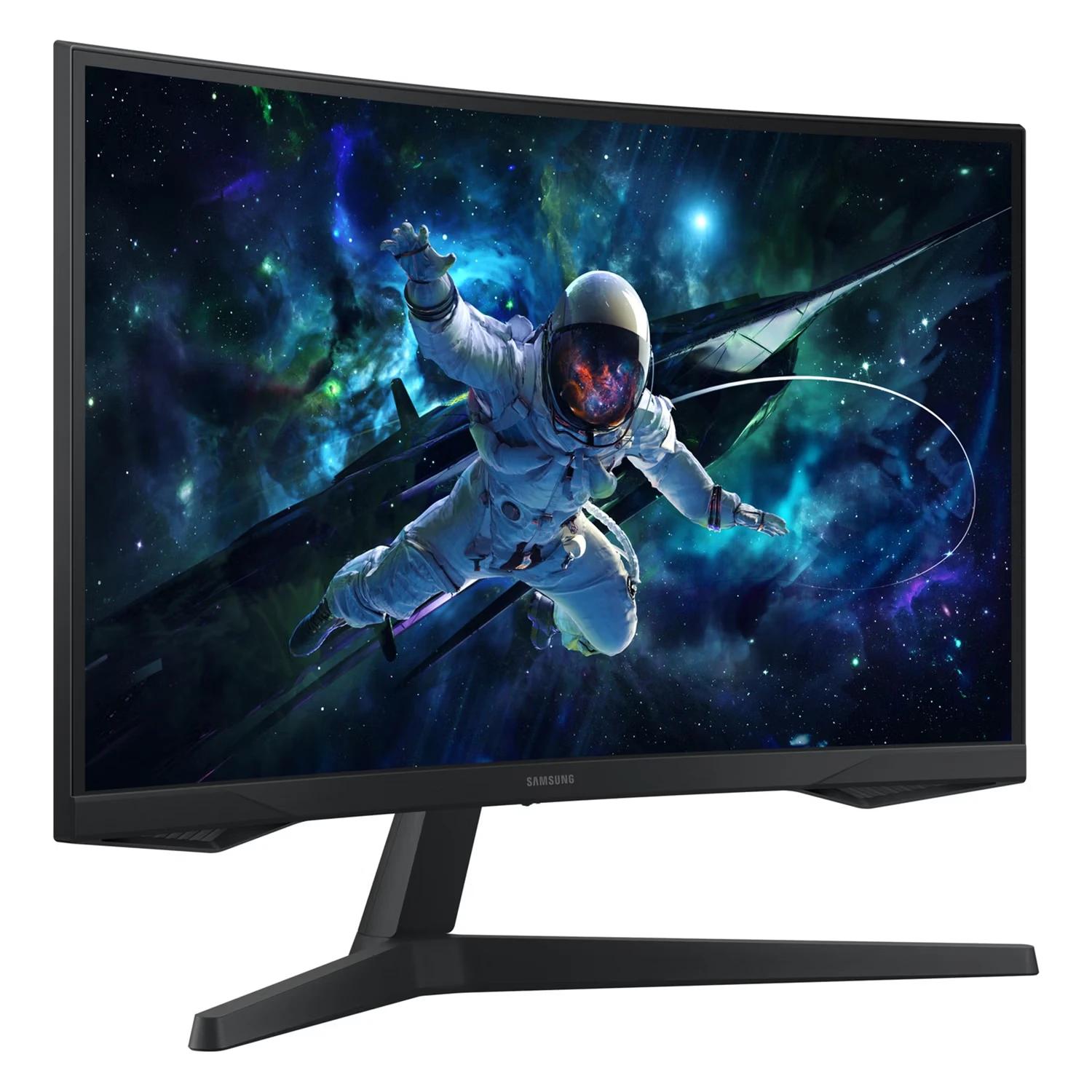 Monitor Gamer Samsung Odyssey G55C 27" LS27CG552ENXZA Quad HD 165Hz Curvo VA - Preto - Imagen 3