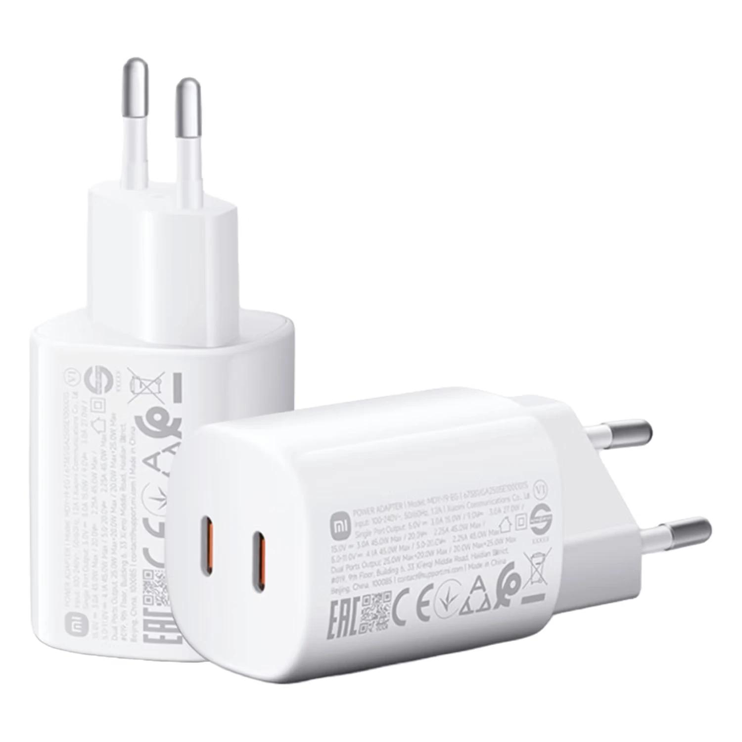 Cargador Xiaomi Nano Turbo Charging Power Adapter Bhr087eus 45w Usb-c/usb-c - Blanco - Imagen 3