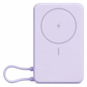 Cargador Portátil Xiaomi Magnetic Power Bank Bhr08pagl 10000mah - Morado