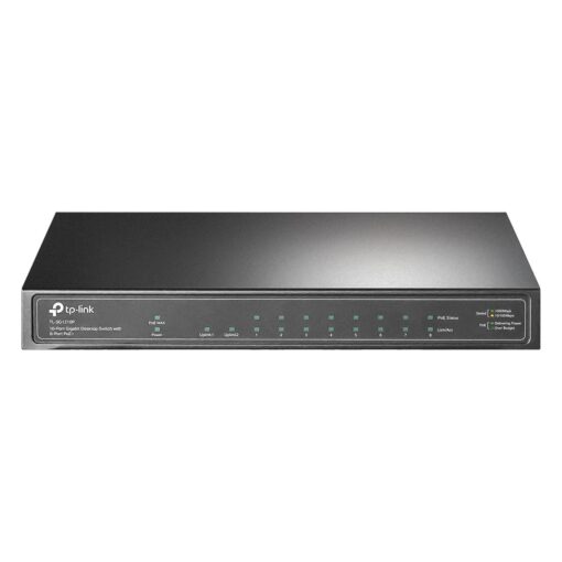 Hub Switch Tp-link Tl-sg1210p 10 Puertas Gigabit 8poe+1sfp 1000mbps - Gris