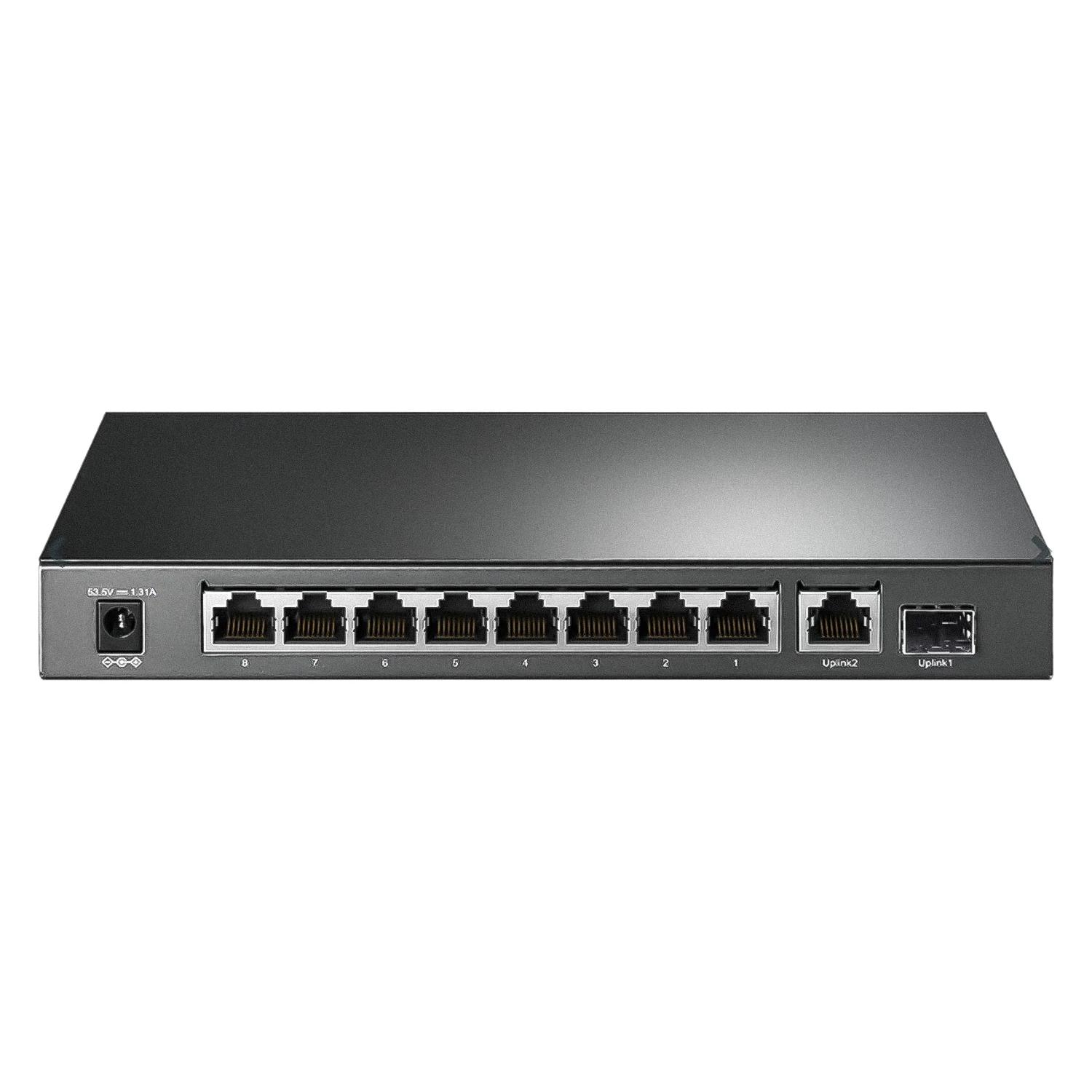 Hub Switch Tp-link Tl-sg1210p 10 Puertas Gigabit 8poe+1sfp 1000mbps - Gris - Imagen 2