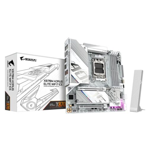 Placa Madre Gigabyte X870m Aorus Elite Wifi7 Ice Ddr5 Socket Am5 Chipset Amd X870 Micro Atx