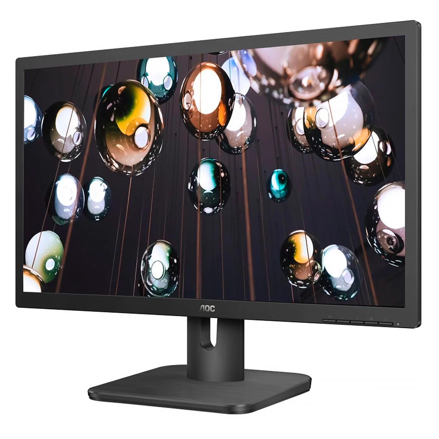 Monitor AOC 20E1H 19.5" Full HD 60Hz HDMI VGA - Preto - Imagen 2