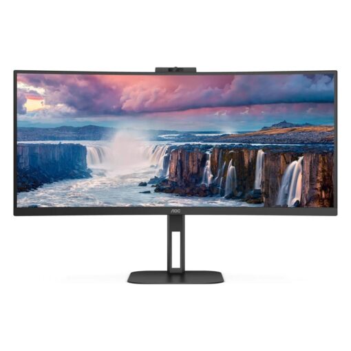 Monitor Aoc Cu34v5cw 34" Uwqhd Curvo Ultrawide 100hz Hdmi Dp - Negro